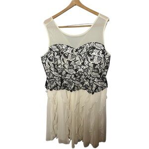 Hot Topic Harry Potter Ruffle Dress White Sleeveless Party Plus 18